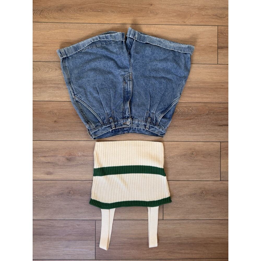 Vintage Bill Bass Ultra High Rise Mom Jean Early 90s Denim Jean Shorts Medium - Picture 12 of 12